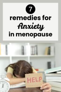 seven remedies for anxiety in menopause