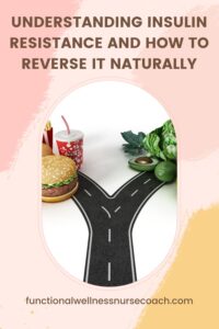 a picture of a road that leads to unhealthy food and one that leads to healthy