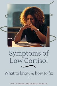 symptoms of low cortisol